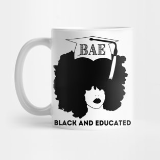 Afro Woman - BAE - Black AND Educated Mug